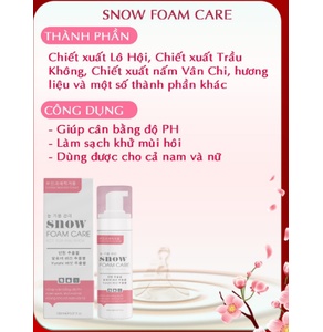 Dung dịch vệ sinh SNOW FOAM CARE