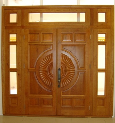 4-door wooden door