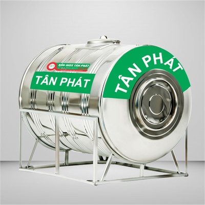 Bồn inox Tân Phát 1000l – ngang